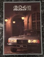 Prospekt PEUGEOT 604 STI/SRD turbo, 82, UNGEL. richtig schön