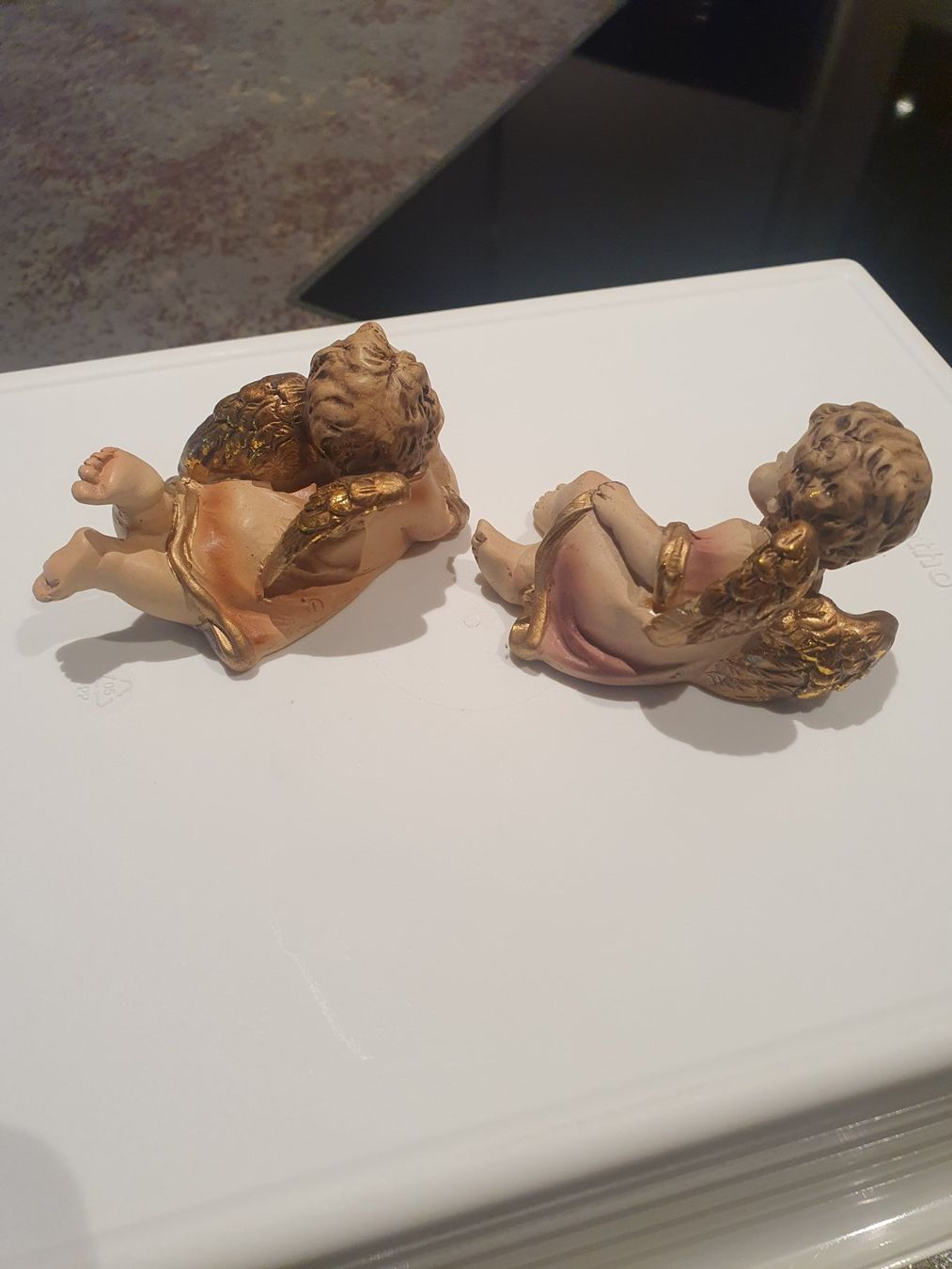 Statuette: 2 wunderschöne Engeli – Nuovo e nell'imballaggio originale da Reinach venduto da 3Guggerli 3