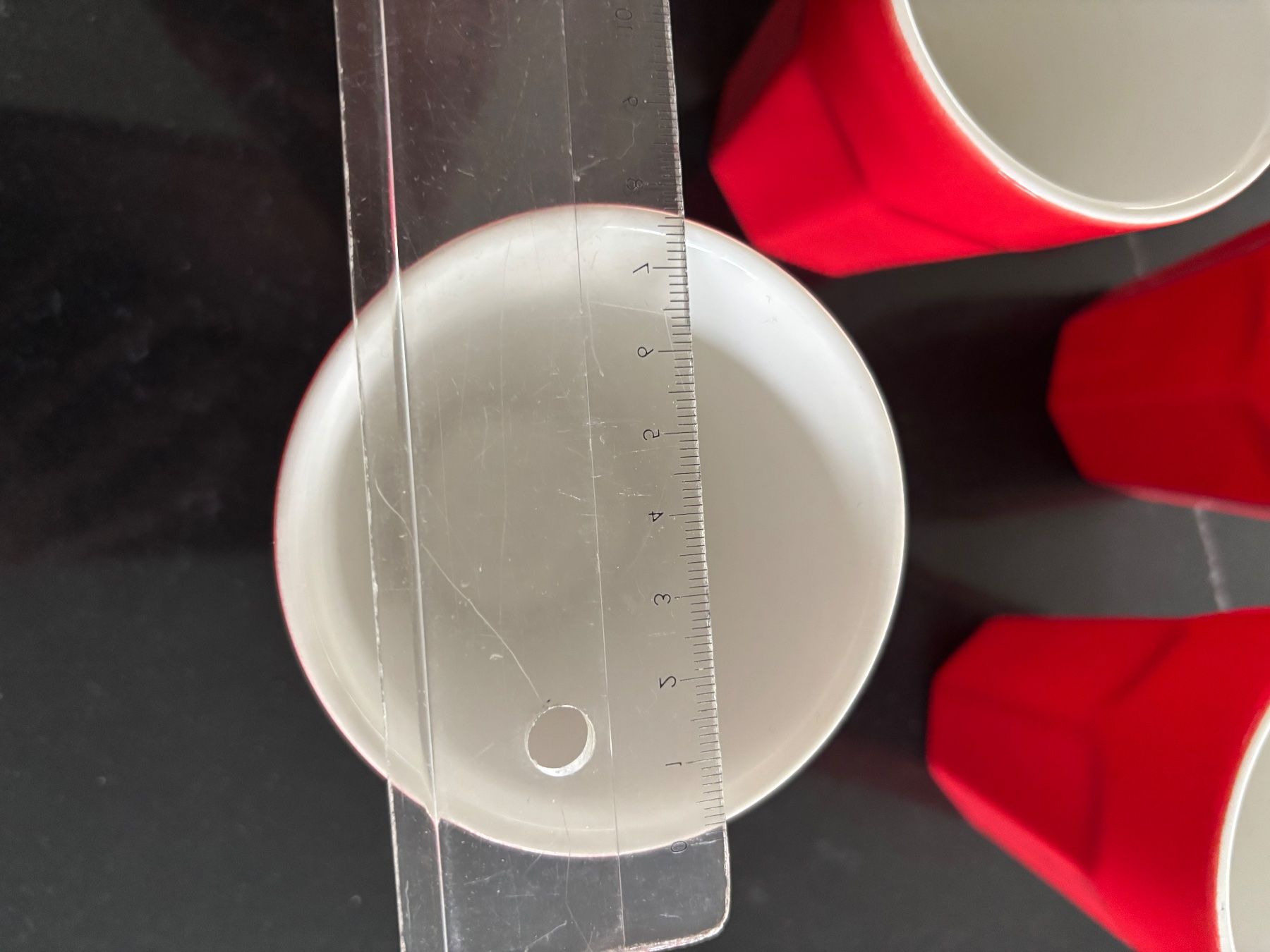 Tazze: 6 Kaffeebecher rot – Usato da Stachen venduto da miggi2000 3