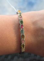 🌈✨ Regenbogen-Turmalin Armband aus Edelstahl ✨🌈
