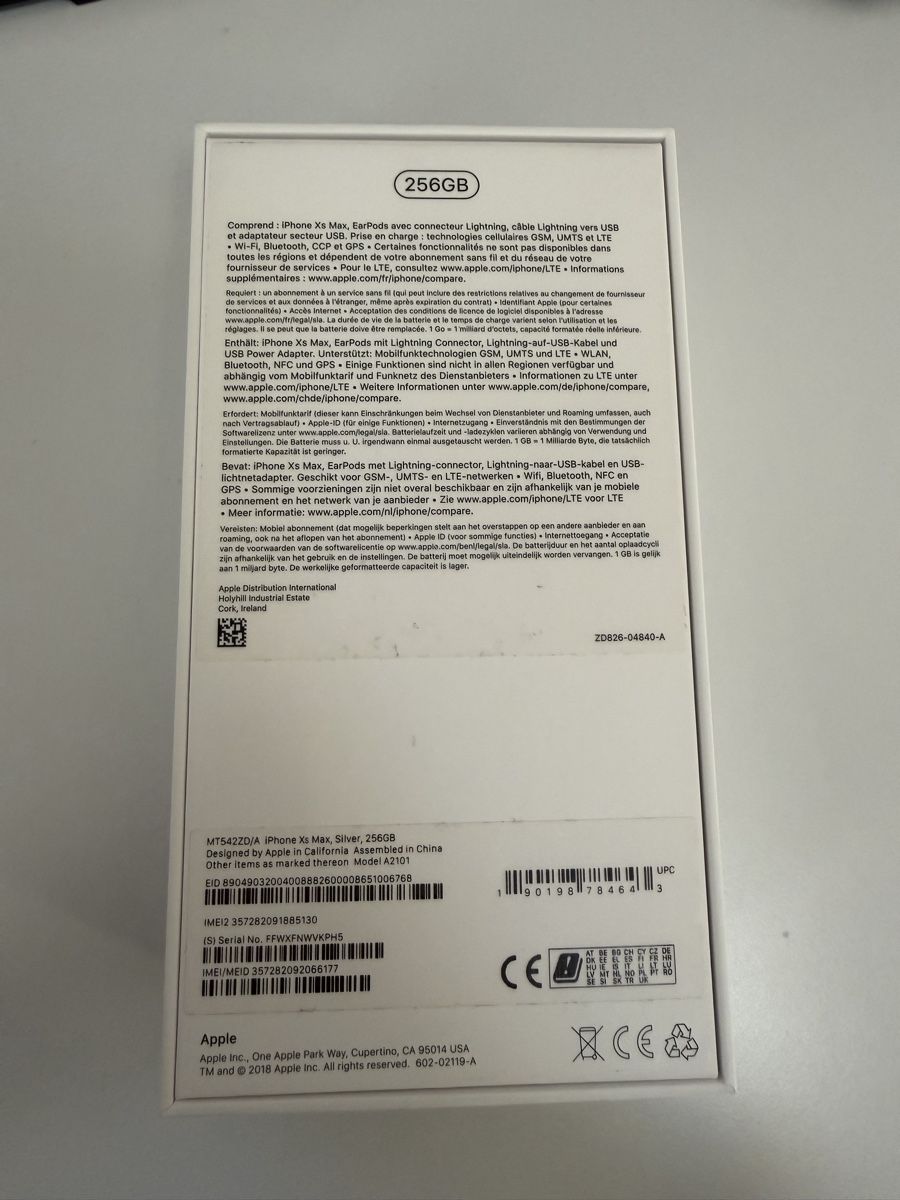 Apple Portables: iPhone XS Max silver 256GB – D'occasion à Grossaffoltern par david_f 2