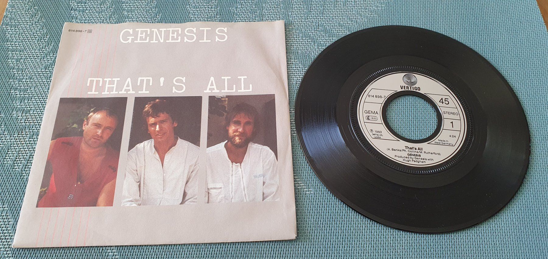 Dischi in vinile: GENESIS, That's all, 7"Single, TOP! – Usato da Kreuzlingen venduto da Cdschlumpf