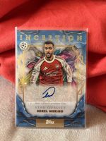 Mikel Merino Topps Inception UEFA 2025/26 Blue Foil Auto /49