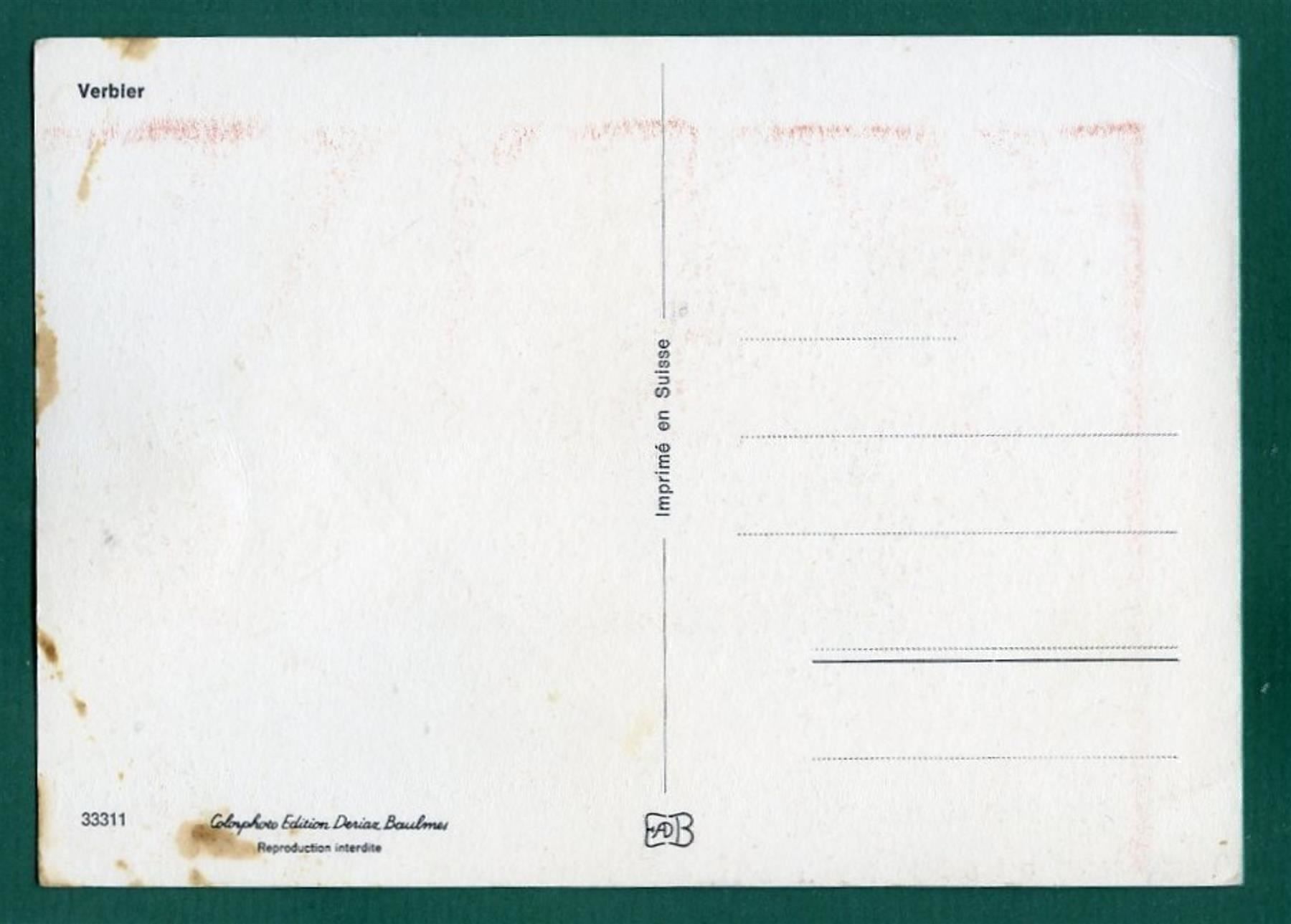 Ansichtskarten: Verbier, vue générale, ungelaufen, ca. 1979, Grossformat – Gebraucht aus Sargans von Hausi1951 1