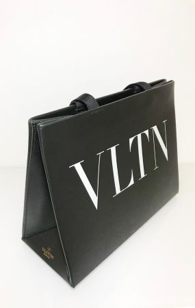 Valentino Garavani VLTN Magnetic Shopper Tote Leather