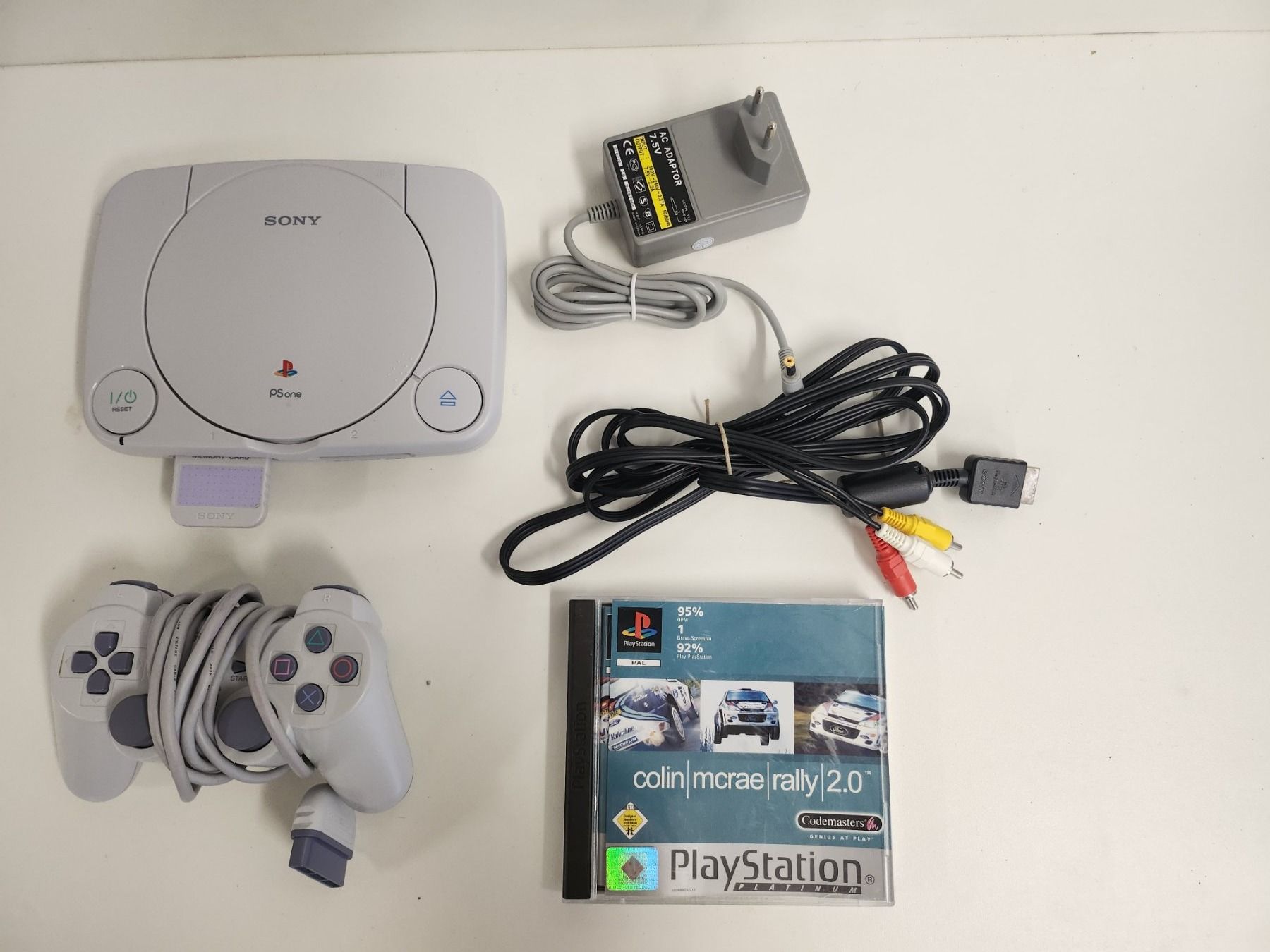 Sony Playstation 1 PS mit Memorycard und colin mcrae Rally 2 (Gebraucht ...