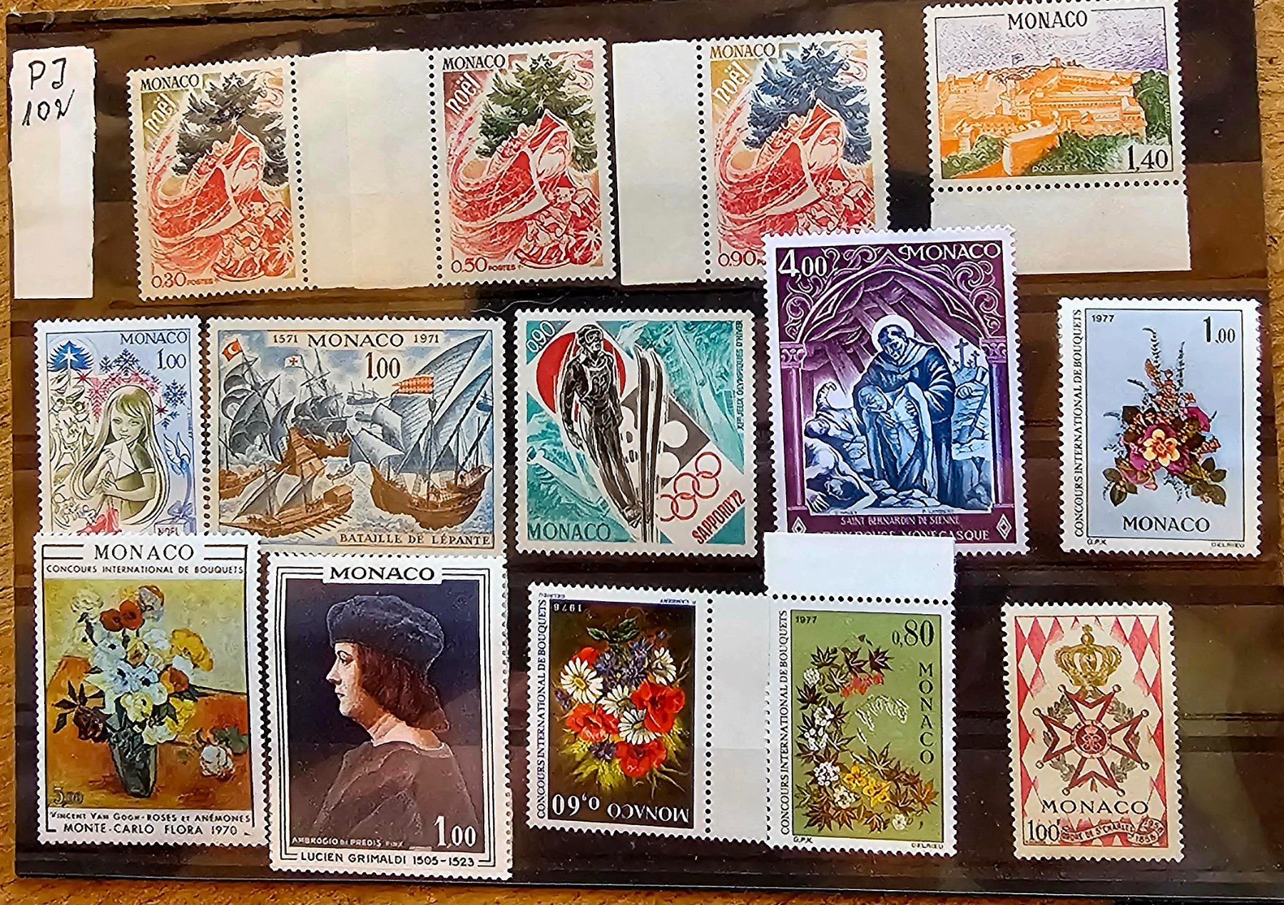 Alle Briefmarken: MONACO timbres neufs **, 1970-77 – Neu (gemäss Beschreibung) aus Les Valettes von Nuba1