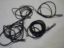 4x alte  Audio VHS Video Player anschluss Kabel
