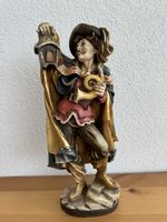 Nachtwächter Holzfigur geschnitzt Handbemalt handgeschnitzt