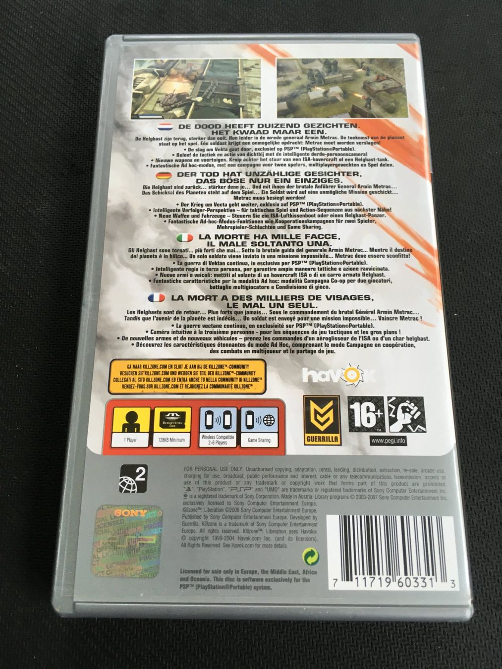 Sony Spiele: Killzone Liberation - PSP – Gebraucht aus St.Gallen von Punktchen01 1