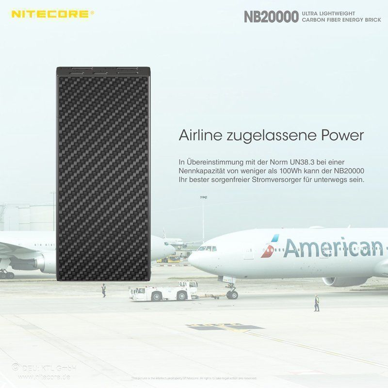 Ladegeräte: superleichte NiteCore Powerbank NB20000 – Neu und originalverpackt aus Grüningen von Prolumin 8