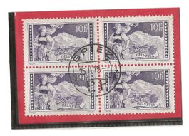 SPIEZ 25.02.19 auf Viererblock PP Zu#131 (Mi#123) [klA02]