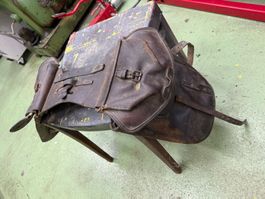 Armee Satteltaschen Leder Vintage gebraucht Zustand