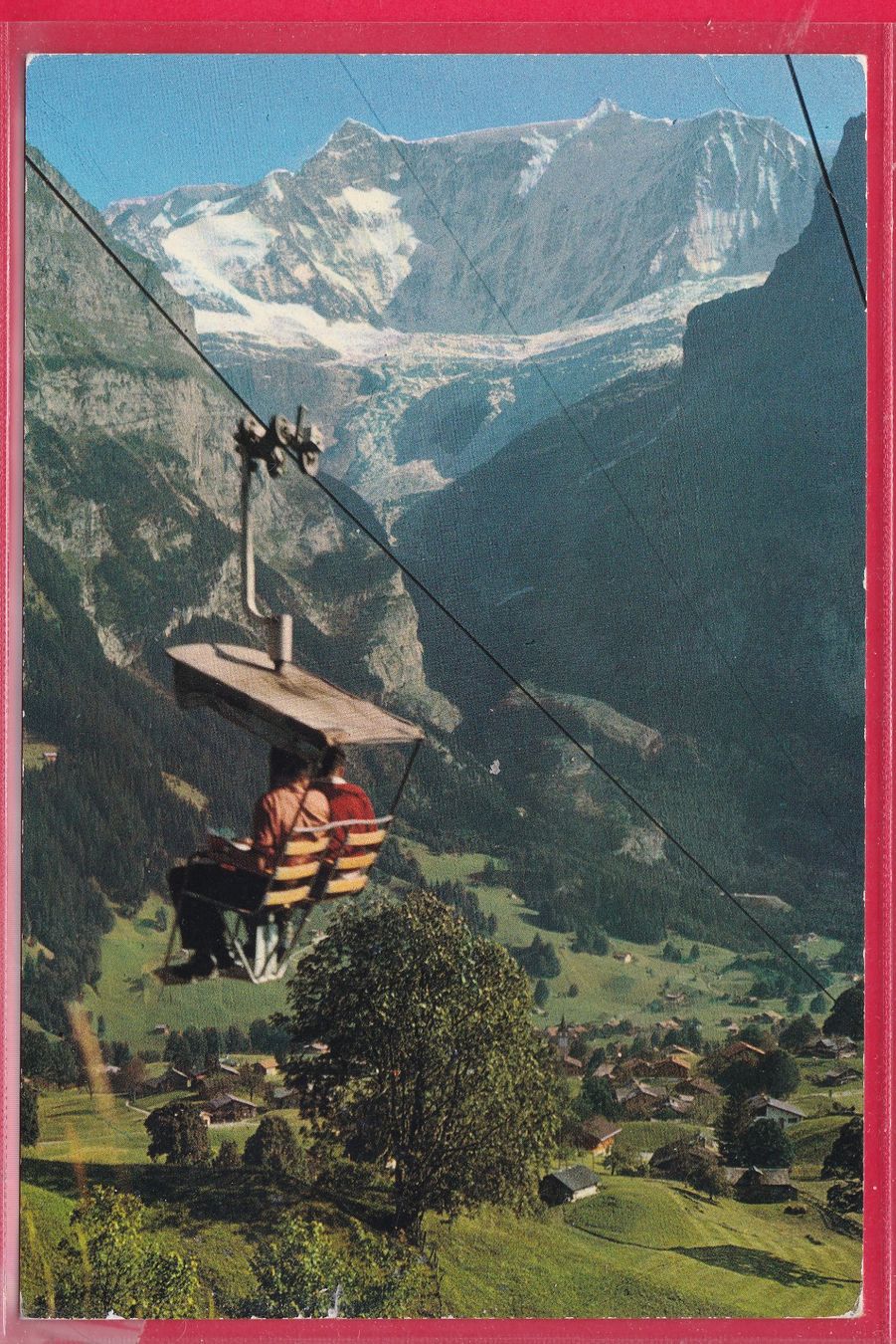 Cartoline postali: GRINDELWALD, BERGBAHN GRINDELWALD - FIRST, 15.9.1964 – Usato da Oberrieden venduto da Gebirgsstelze