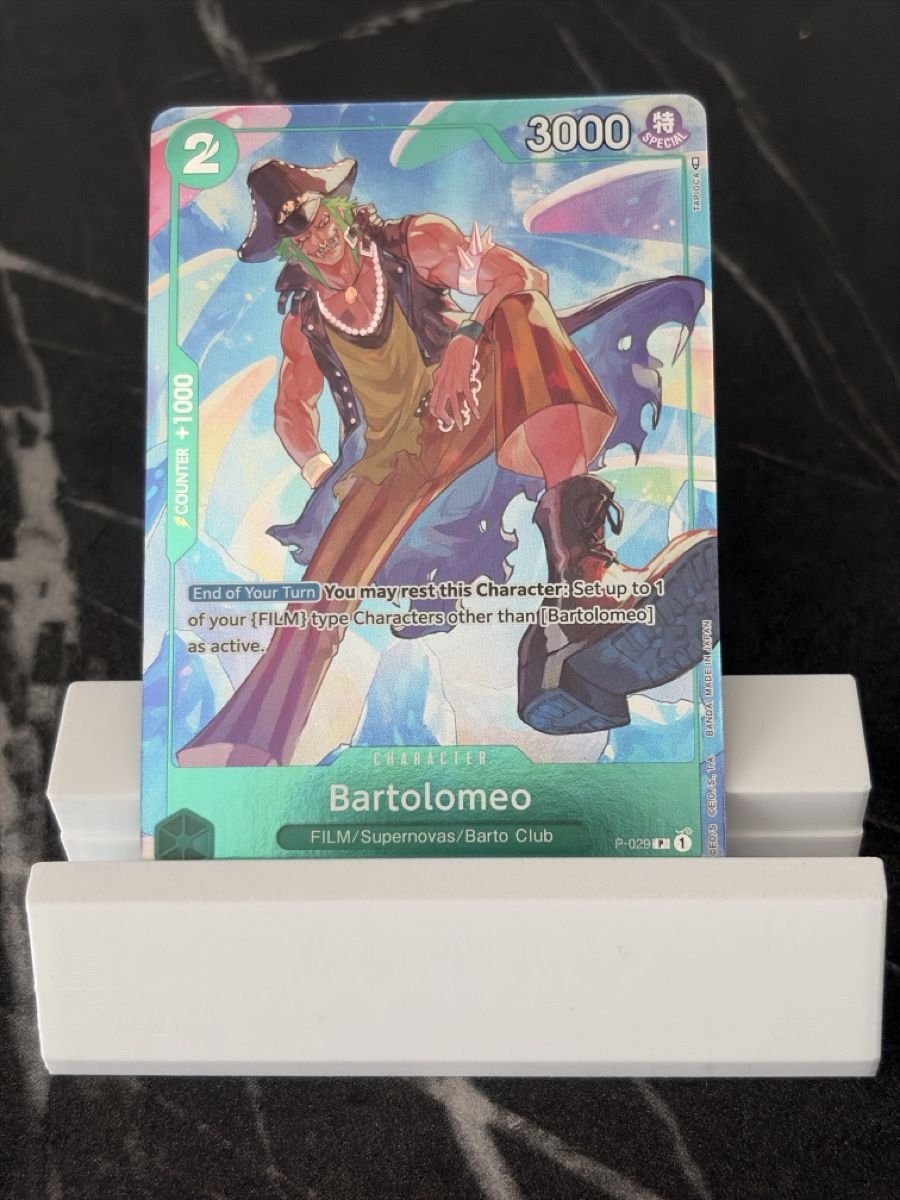Bandai Carte collezionabili: One Piece P-029 Bartolomeo, Englisch – Nuovo (secondo la descrizione) da St. Gallen venduto da cambitcg
