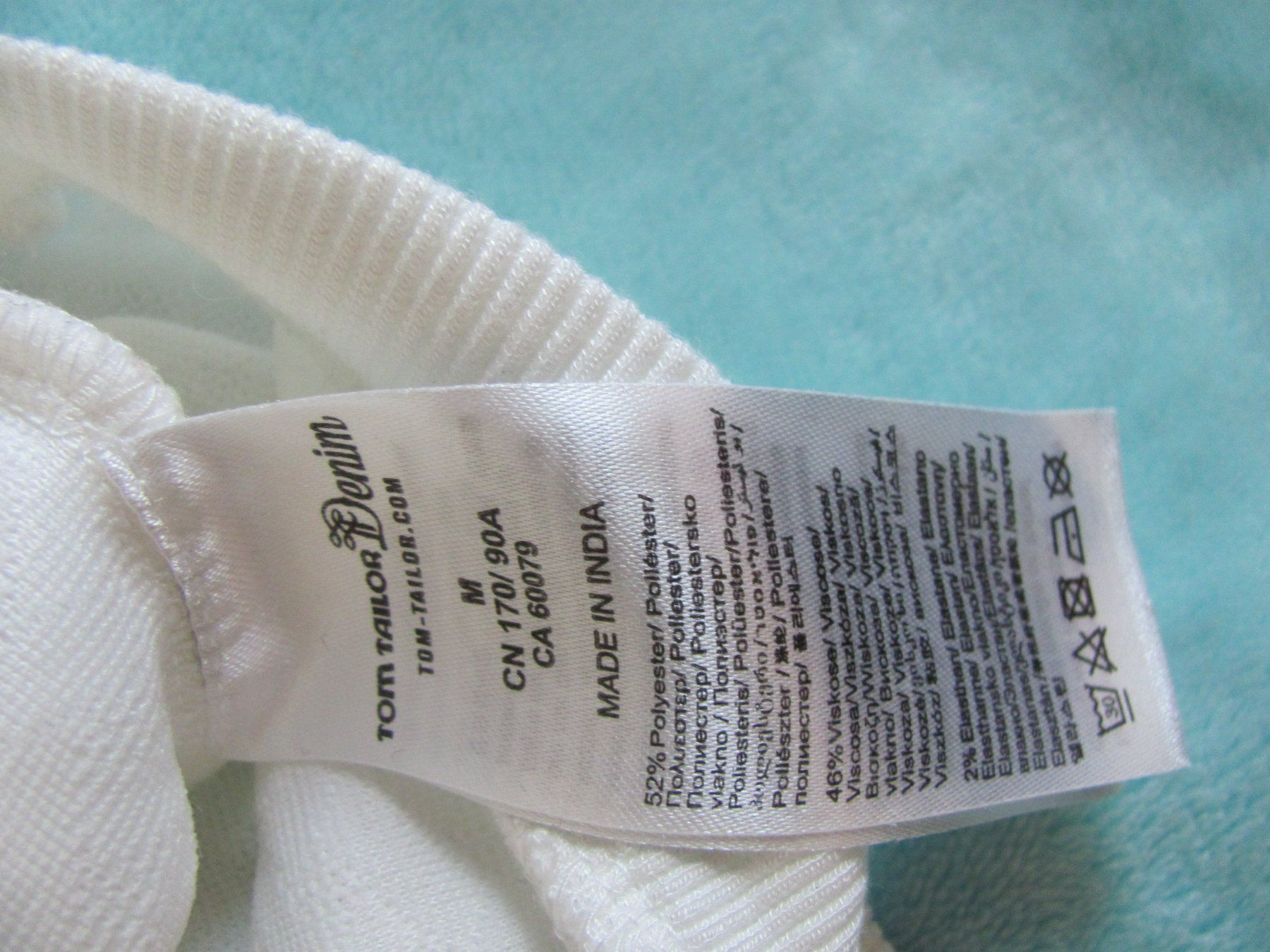 Tom Tailor Maglioni & Felpe: Weisser Pullover Tom Tailor Gr.M geraffte Ärmel – Usato da Gümligen venduto da Fantapanda 5