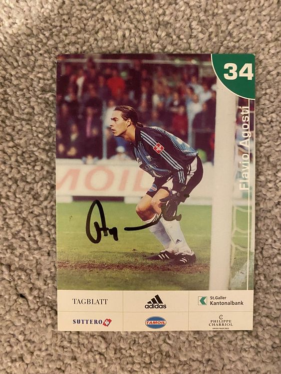 Autogrammkarte Flavio Agosti Fc St Gallen (Gebraucht) in Mörel für CHF ...