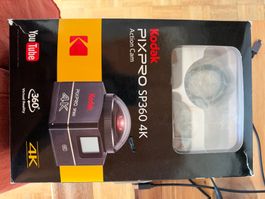 Kodak Pixpro SP360 4K 360 VR Action Cam + Viel Zubehör