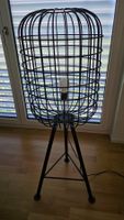 Stehlampe Käfig Design schwarz Metall TOP!