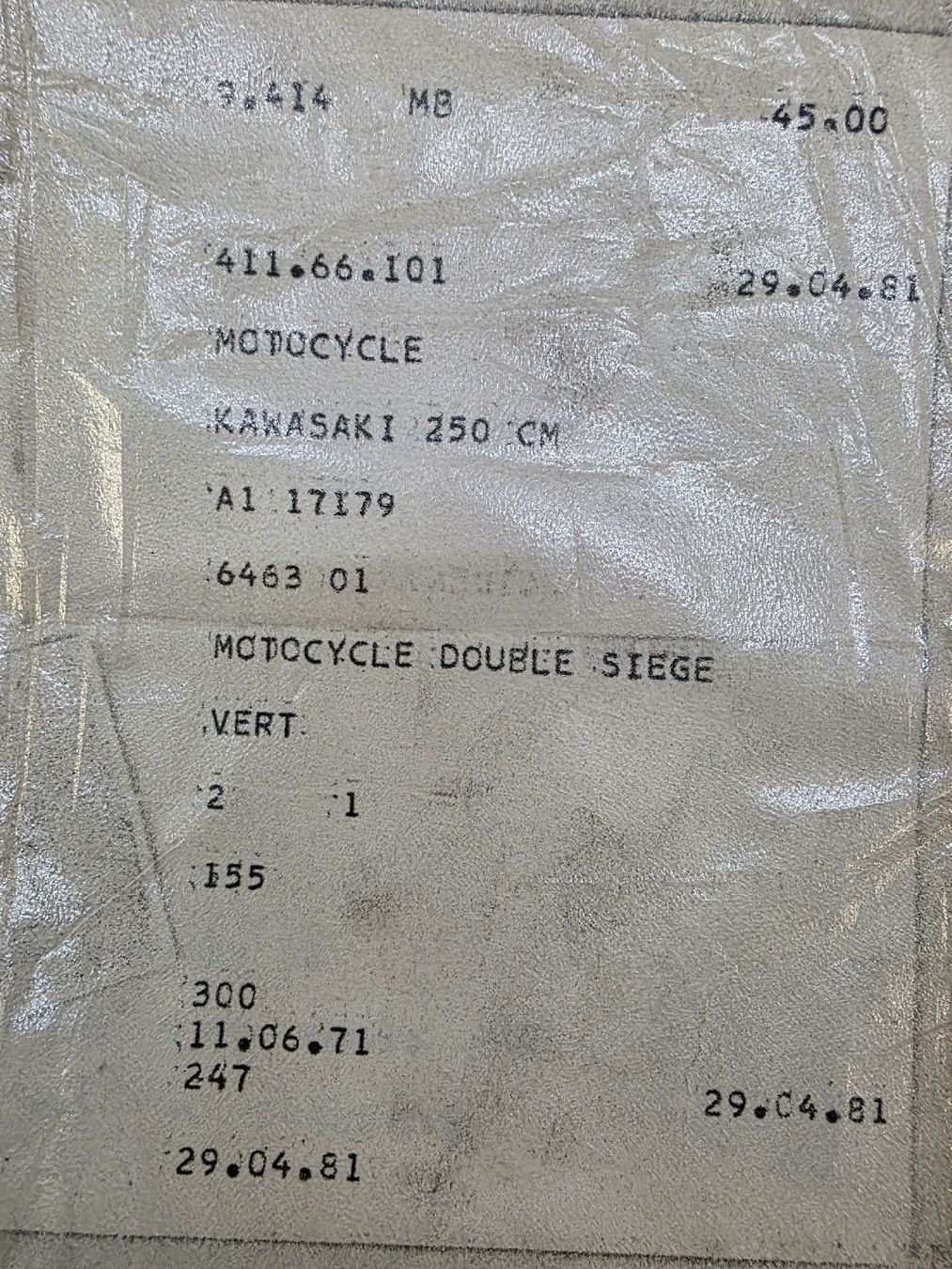 Kawasaki Strada: Kawasaki Samurai 1971 à restaurer  – Usato da Carouge GE venduto da mic_c8dx 4