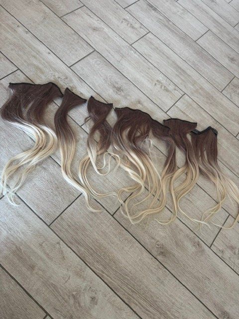 Parrucche: Echthaar Clip Extensions Ombre Blond – Nuovo (secondo la descrizione) da Opfikon venduto da onlineschweiz 2
