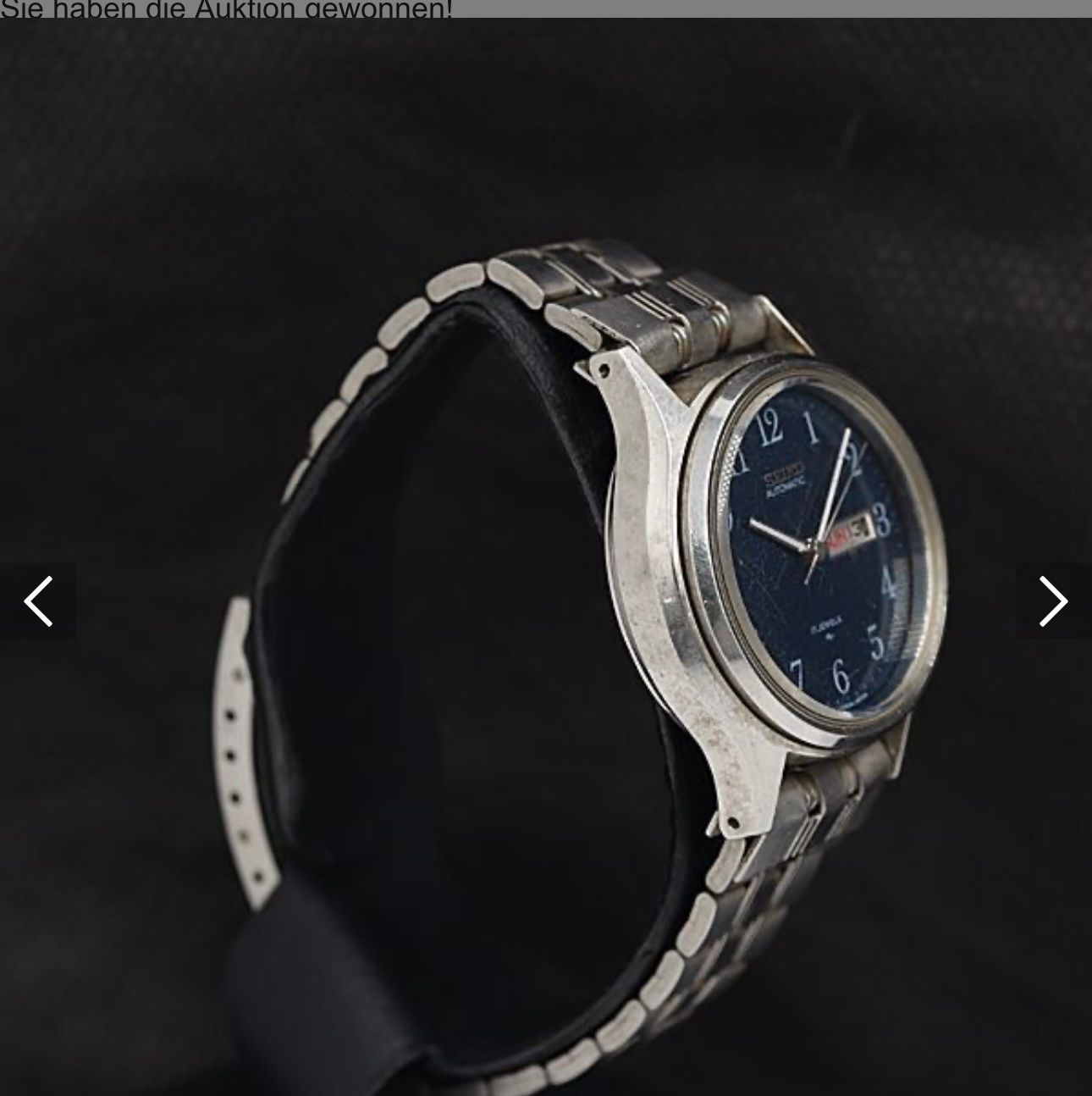 Seiko Orologi: Seiko Automatic Vintage Blau DayDate – Usato da Spiez venduto da bauwohnen24.ch 1