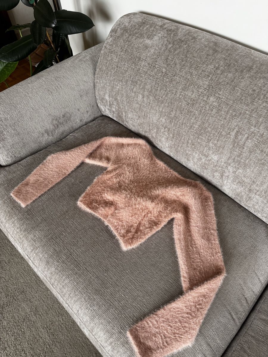 Tops: Pull Threadbare rose effet duveteux, noué, taille 36 – Gebraucht aus Les Acacias von JaysGoodDeals 2