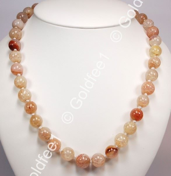 Catenine: Achat Kette gecrasht ca. 53cm 925 Silber – Nuovo e nell'imballaggio originale da Oberglatt ZH venduto da Goldfee1 1