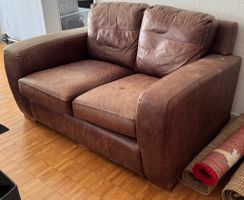 Old leather sofa, very comfy, 140x100cm