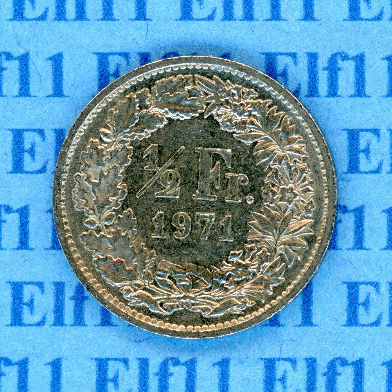 Tutti le monete: CHF___0.50 1971 -vz 50 Rappen – Usato da Widnau venduto da Elf11
