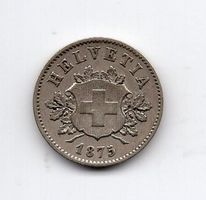 (2079) CH, 10 Rappen 1875, vz