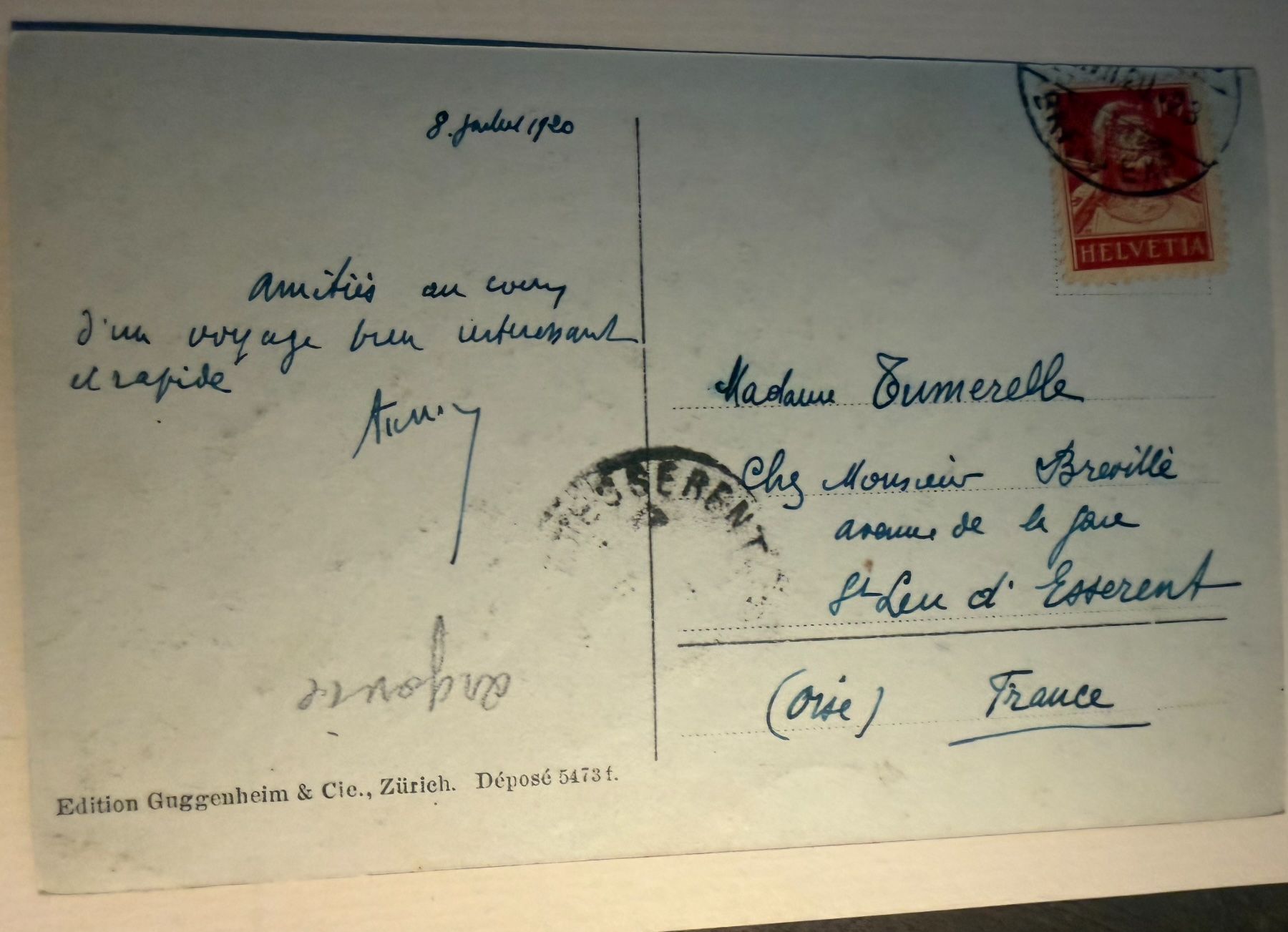 Ansichtskarten: LAUFENBURG - gelaufen 1920 - Ansichtskarte – Gebraucht aus Tegerfelden von siebenmacky 1