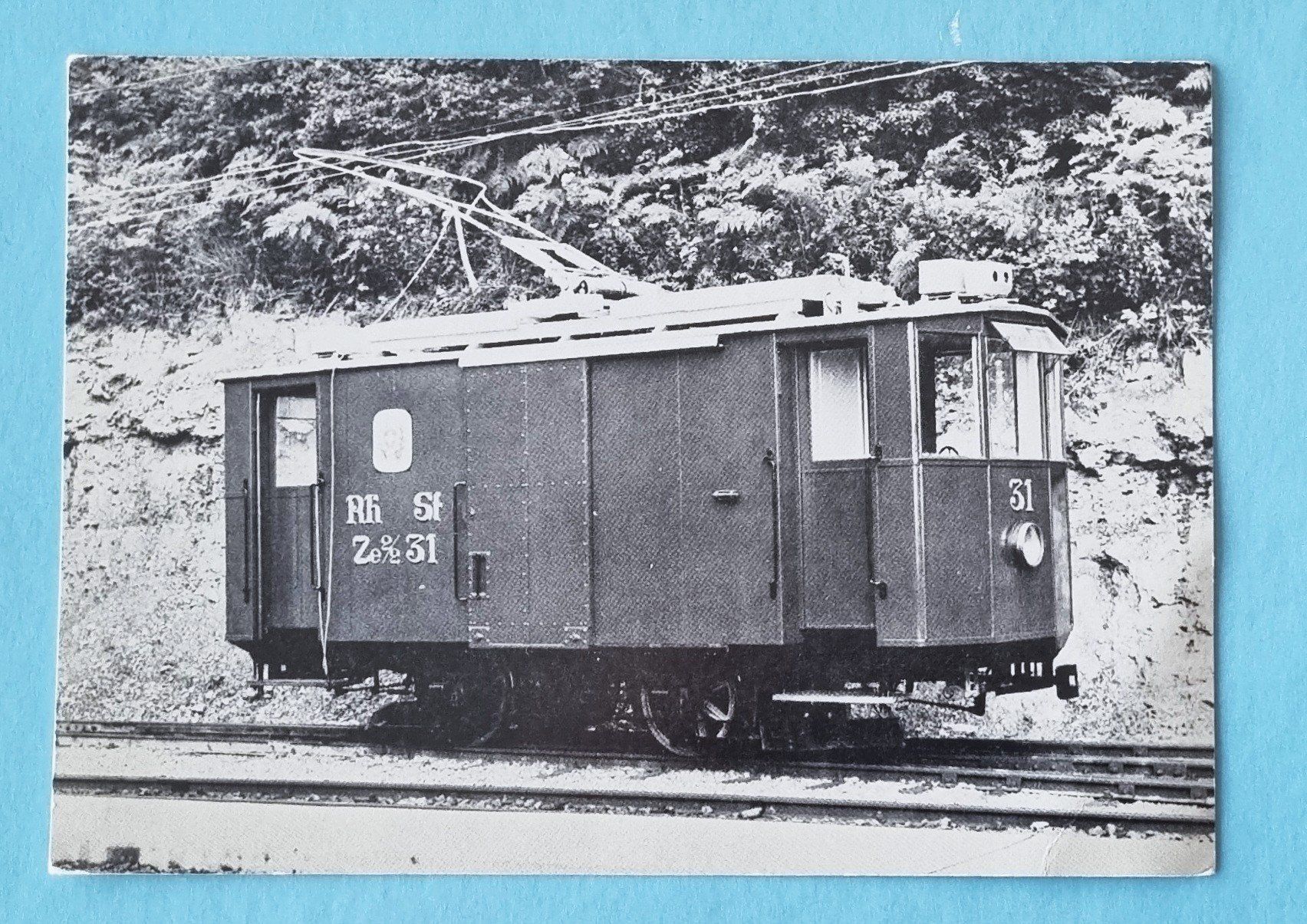 Cartoline postali: Chemin de Fer Bonay - Chamby - Elektrischer Post Triebwagen – Usato da Rothrist venduto da RROENK