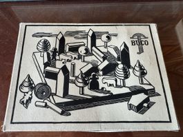 Bauspiel BUCO, Holzspielzeug, Top Zustand, komplett!