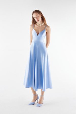 Sommerkleid Himmelblau, Gr. S- Perfekt für warme Tage!