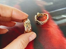 Vintage klassische Ohrclips << die Kette >>