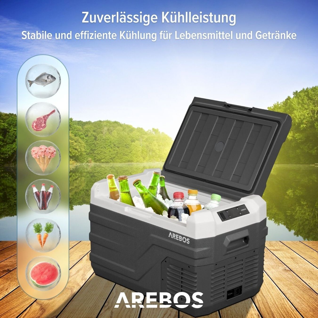Réfrigérateurs et refroidissement: AREBOS Kompressor Kühlbox 26L – Neuf avec emballage d'origine à Bottighofen par zaap 2