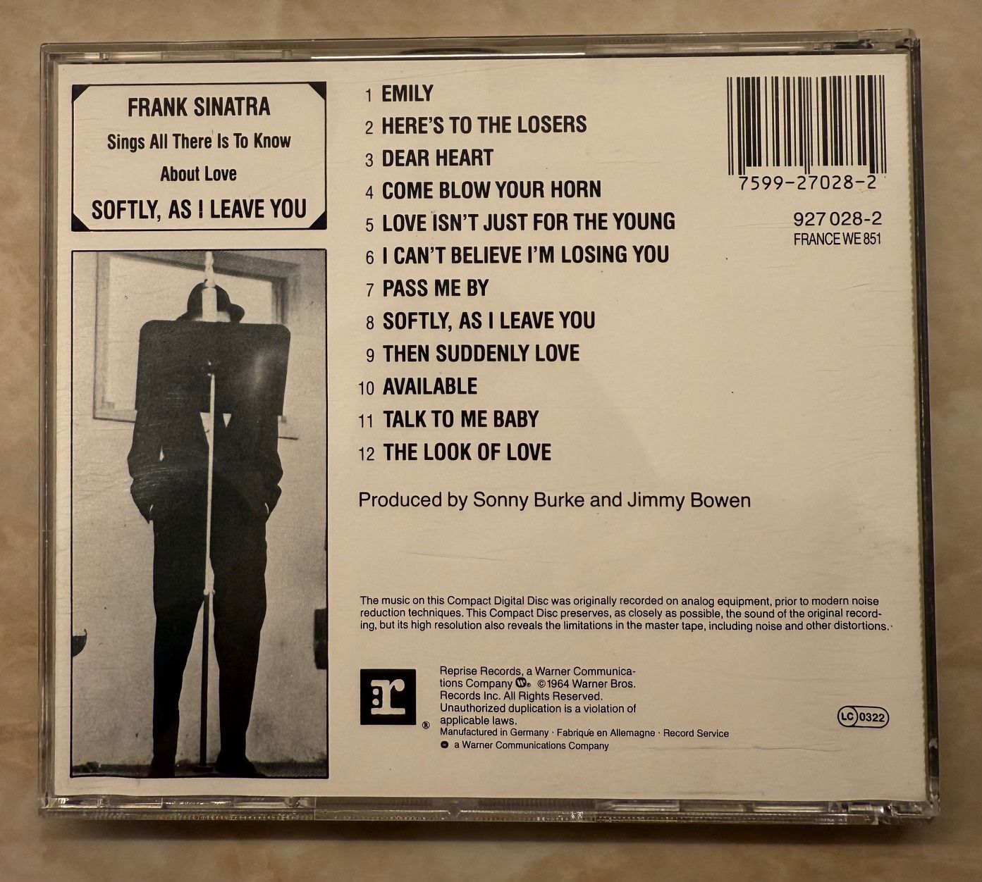 CD: Frank Sinatra - Softly as I leave you – Usato da Liestal venduto da 99katzen 1