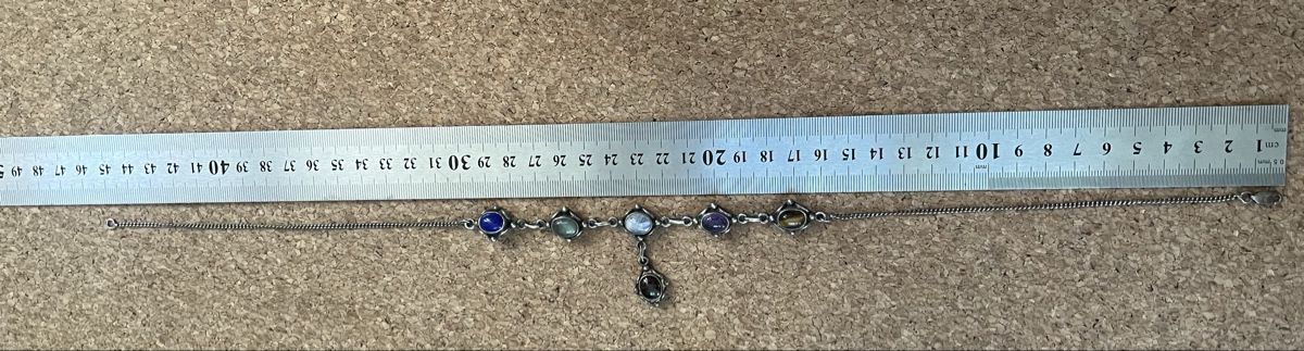 Catenine: Vintage Boho Collier 800 Silber Halbedelsteine - Top Zustand – Usato da Zuchwil venduto da MLV92 4