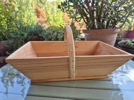 Holzkorb mit Griff naturbelassen guter Zustand
