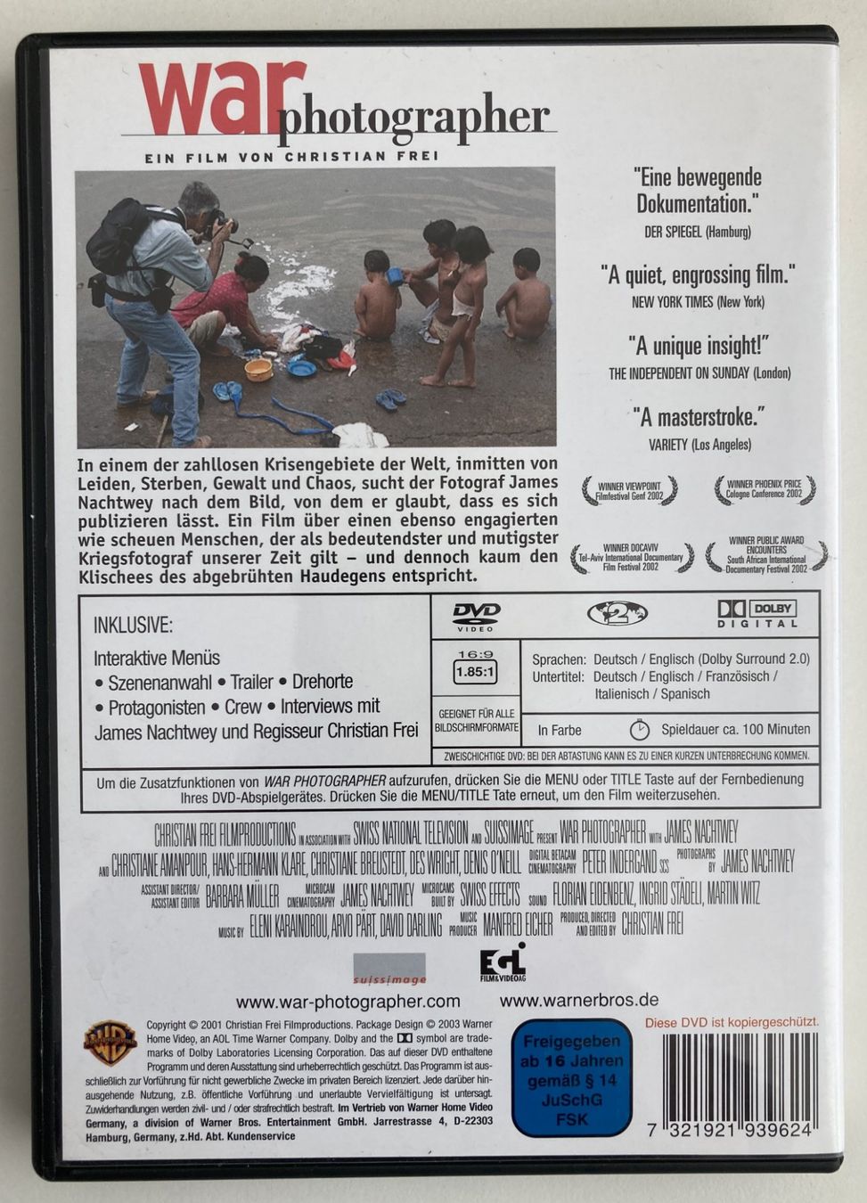 Tutti i DVDs: DVD | WAR PHOTOGRAPHER – Usato da Basel venduto da Nofretete39 1