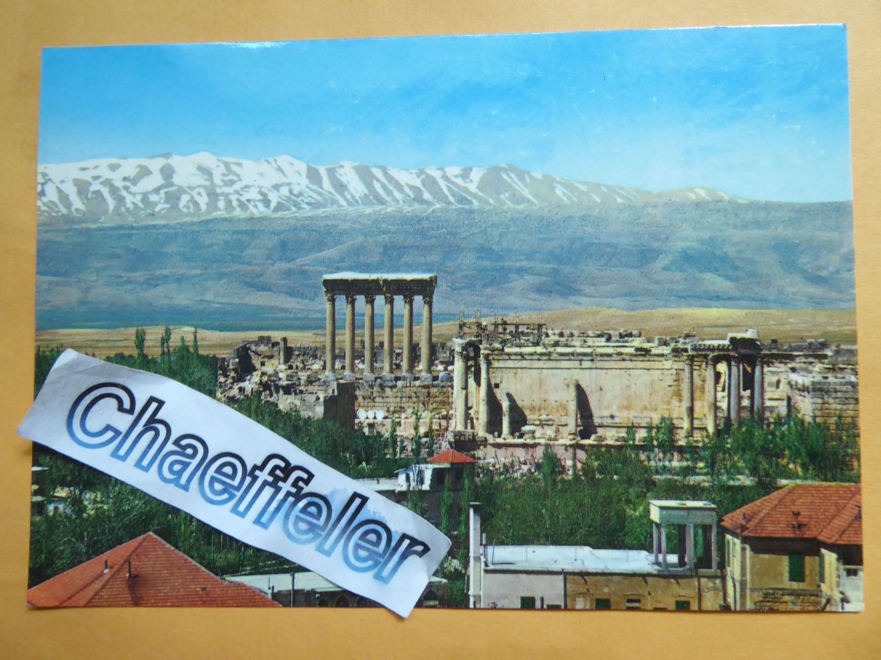 Ansichtskarten: Lebanon, Baalbeck - General View. / Libanon – Gebraucht aus Zürich von Chaeffeler