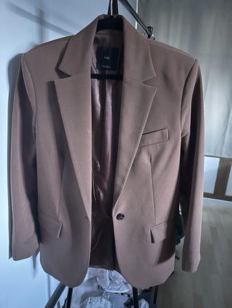 Mango camel suit jacket S