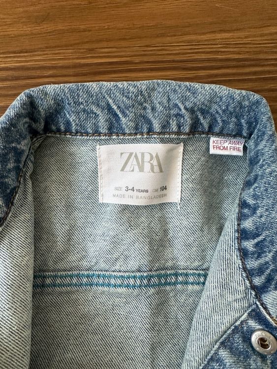 Veste Zara Garçon Noir Taille 164 (sans Capuche) - état Très Bon