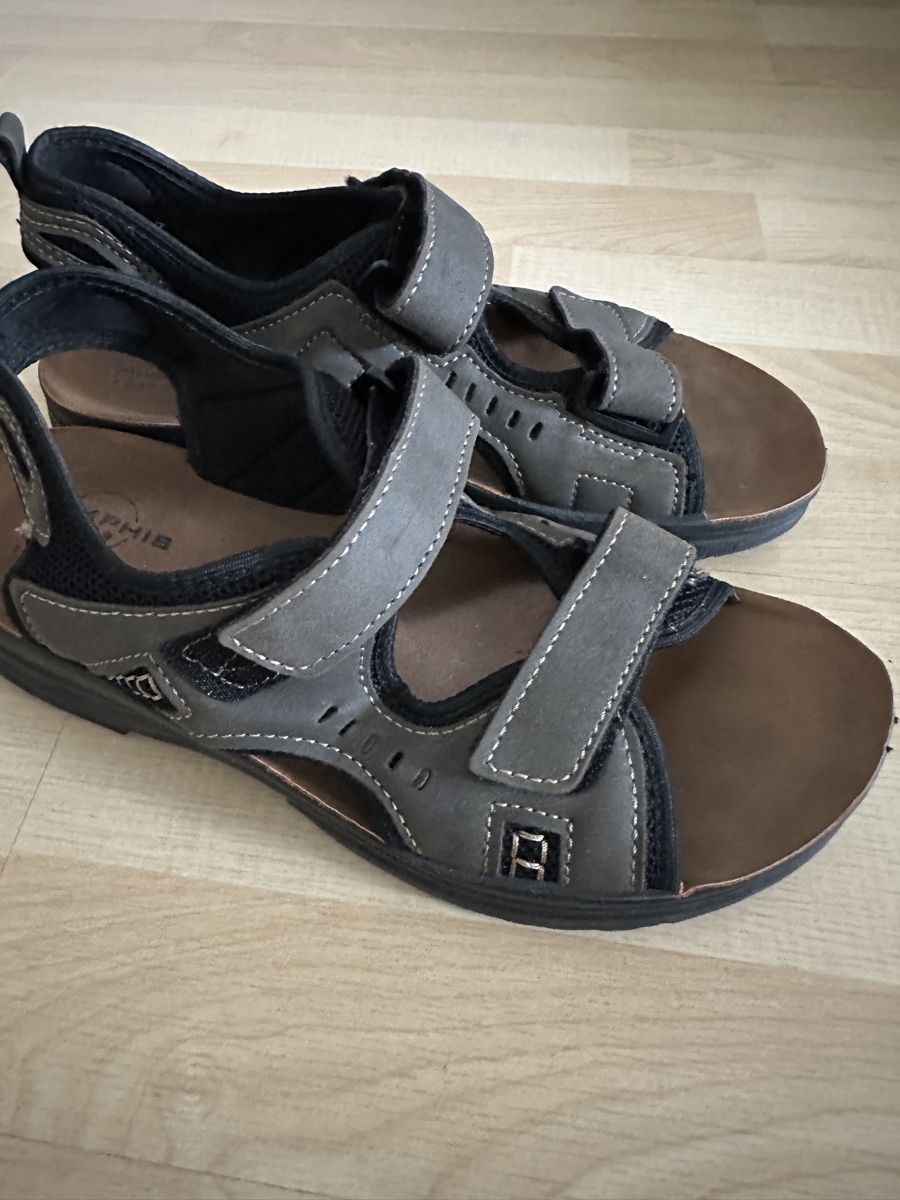Scarpe da uomo: Memphis One Herren Sandalen, Grau, Grösse 43 – Nuovo (secondo la descrizione) da Weinfelden venduto da kam_jxz5