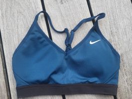 Nike sport-bh dryfit S petrolfarbig