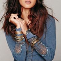 Thermo Shirt Pullover mit Spitzen Free People M L zu Nile