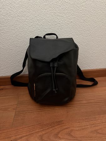 Tally Weijl Black Faux Leather Backpack