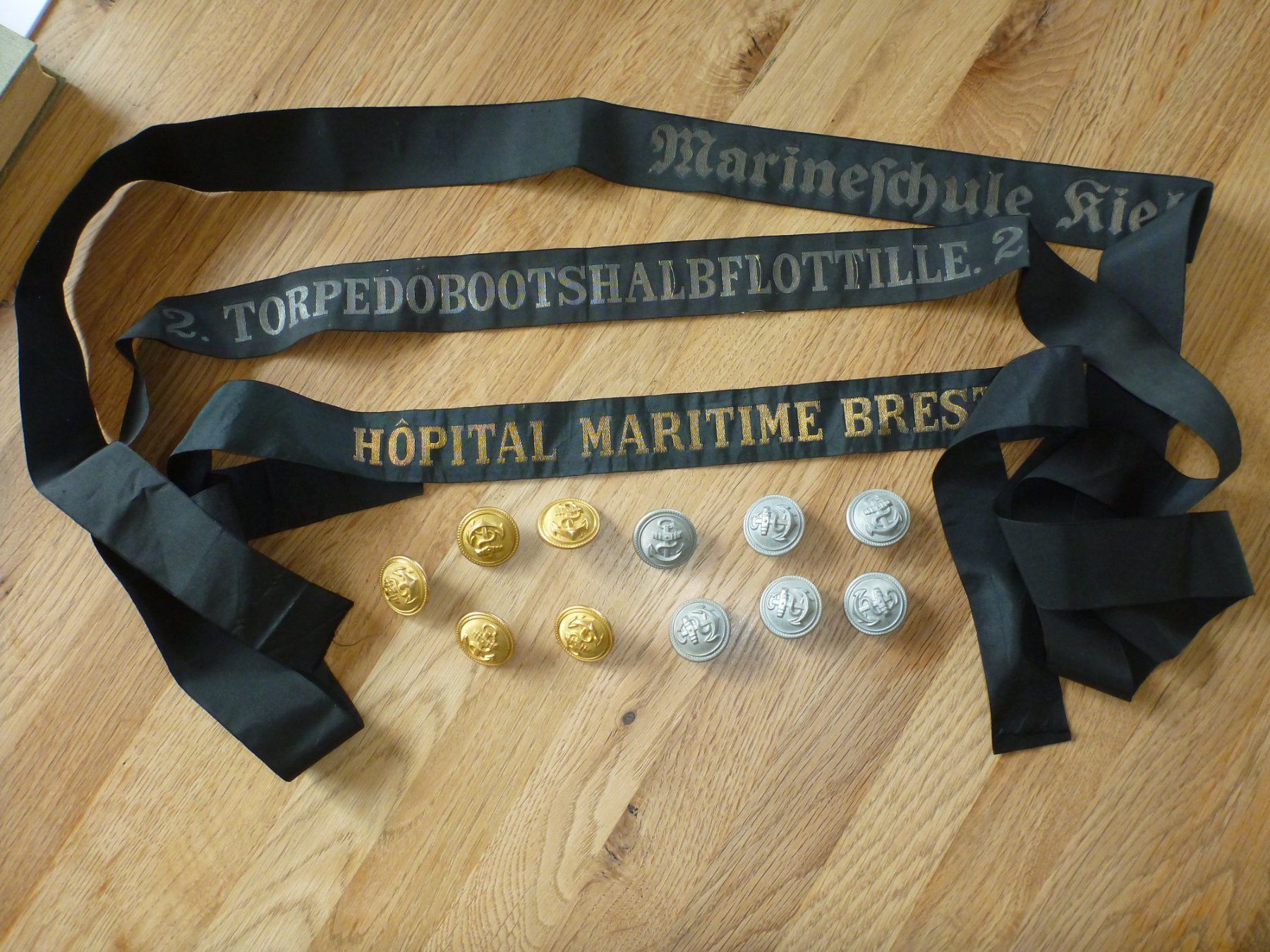 Uniformi: 1.Weltkrieg , Mützenband – Usato da Eschen venduto da Nerger1918
