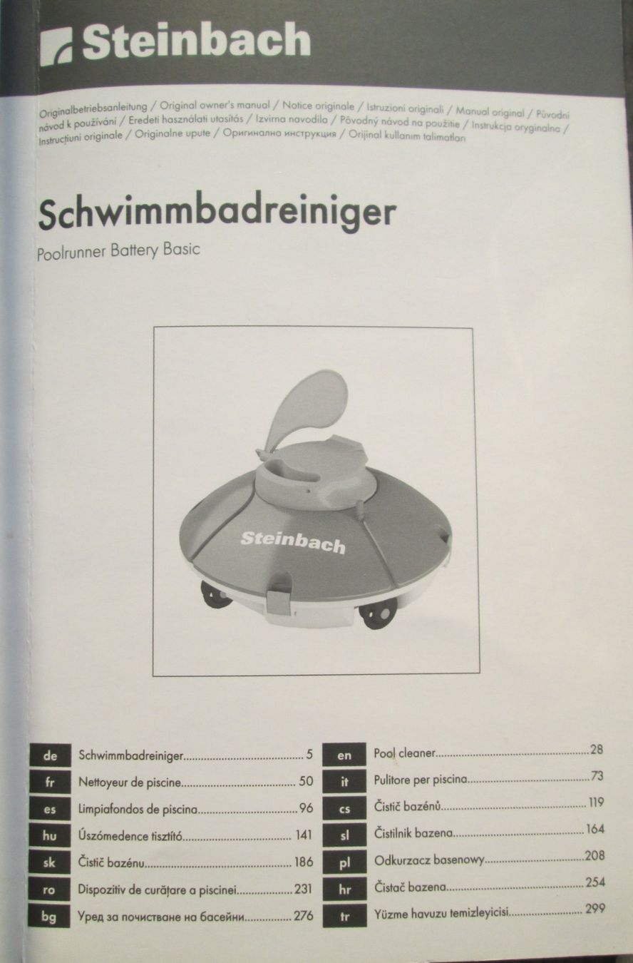 Accessori per Piscine: Steinbach Poolrunner Battery Schwimmbadreiniger Poolroboter – Usato da döttingen venduto da Gorbs1 6